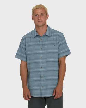 All Day Stripe Short Sleeve Woven Shirt
