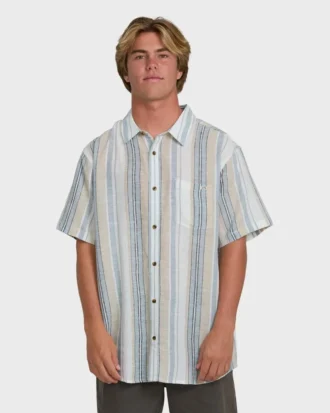 All Day Stripe Short Sleeve Woven Shirt