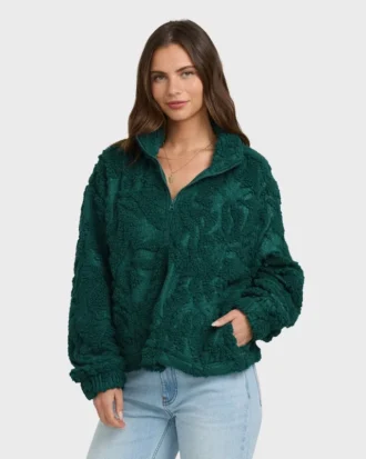 All the Time Sherpa Half Zip Sweatshirt
