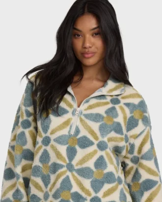 All the Time Sherpa Half Zip Sweatshirt
