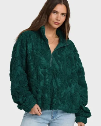 All the Time Sherpa Half Zip Sweatshirt