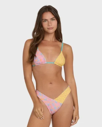Babe Alert Reversible Mini Slide Triangle Bikini Top