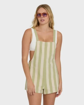 Beach Crush Yarn-Dyed Overalls