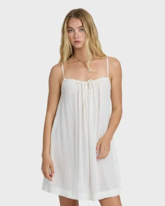 Beach Song Solid Mini Dress