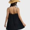 Beach Song Solid Mini Dress