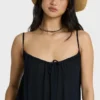 Beach Song Solid Mini Dress