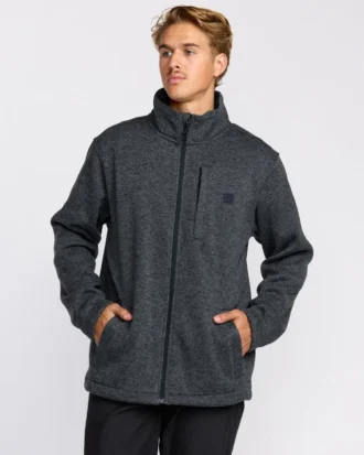 Boundary Mock Neck Zip Sweatshirt