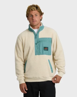 Boundary Peak Mock Neck Sherpa Fleece