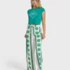 Coastal Crush Elastic Waist Pants