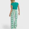 Coastal Crush Elastic Waist Pants