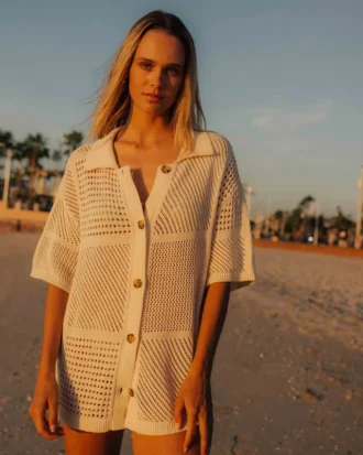 Cool Down Short Sleeve Sweater