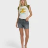 Des Tropic Short Sleeve Raglan Top