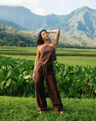 Double Take Elastic Waist Pants