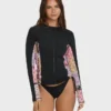 Dreamy Daze Zip Front Long Sleeve Rashguard