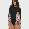 Dreamy Daze Zip Front Long Sleeve Rashguard