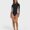 Dreamy Daze Zip Front Long Sleeve Rashguard