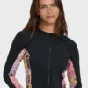 Dreamy Daze Zip Front Long Sleeve Rashguard