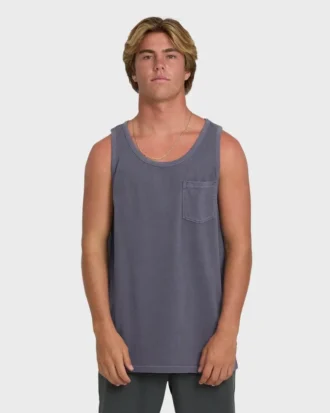 Essential Pocket Wave Washed Premium Tank Top