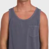 Essential Pocket Wave Washed Premium Tank Top