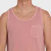Essential Pocket Wave Washed Premium Tank Top