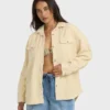 Fadeaway Long Sleeve Cord Shacket