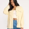 Fadeaway Long Sleeve Cord Shacket