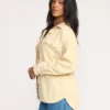 Fadeaway Long Sleeve Cord Shacket