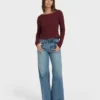 Fever Twist Long Sleeve Knit Top