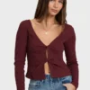 Fever Twist Long Sleeve Knit Top