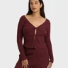 Fever Twist Long Sleeve Knit Top