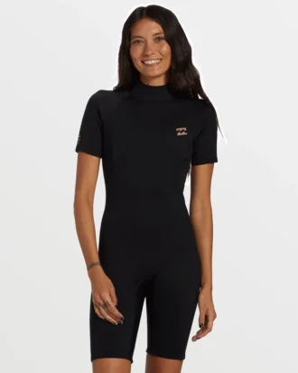 Foil Flatlock Short Sleeve Springsuit