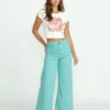 Free Fall High-Waist Twill Pants