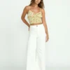 Free Fall High-Waist Twill Pants