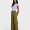 Free Fall High-Waist Twill Pants