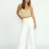 Free Fall High-Waist Twill Pants