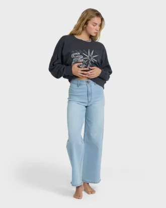 Free Fall High-Waist Denim Pants