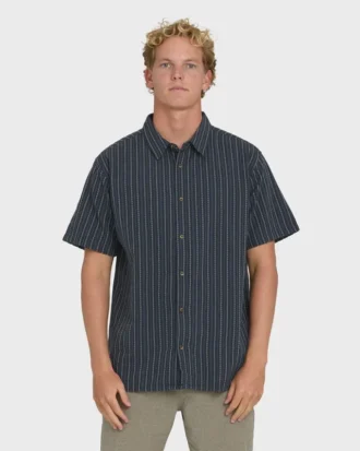 Garage Sandon Jacquard Short Sleeve Woven Shirt