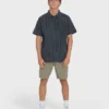 Garage Sandon Jacquard Short Sleeve Woven Shirt