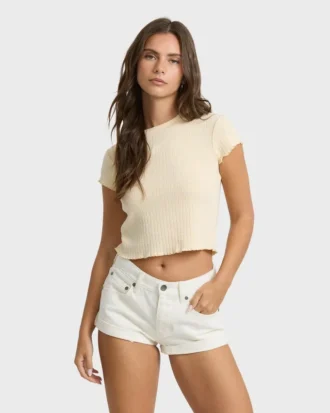 Get Low Denim Shorts