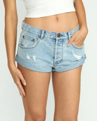 Get Low Denim Shorts