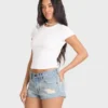 Get Low Denim Shorts