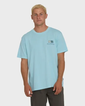 Glyph Wave Washed Premium Short Sleeve Cotton T-Shirt