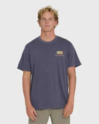 Glyph Wave Washed Premium Short Sleeve Cotton T-Shirt