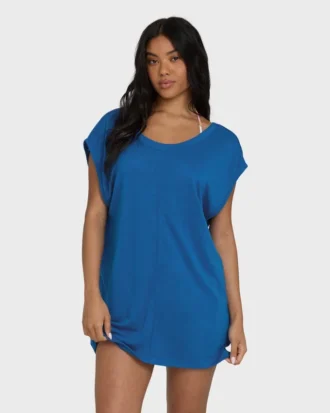 Hallow Wave Mini Short Sleeve Dress