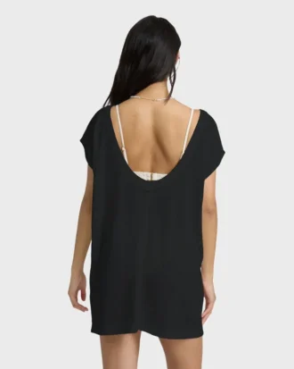 Hallow Wave Mini Short Sleeve Dress