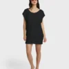 Hallow Wave Mini Short Sleeve Dress
