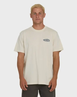 Heritage Arch Wave Washed Premium Short Sleeve Knit T-Shirt
