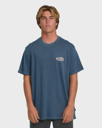 Heritage Arch Wave Washed Premium Short Sleeve Knit T-Shirt
