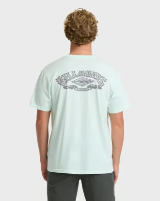 Heritage Arch Wave Washed Premium Short Sleeve Knit T-Shirt