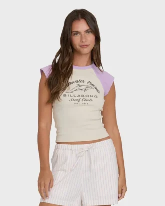 Horizon Raglan Short Sleeve Knit T-Shirt